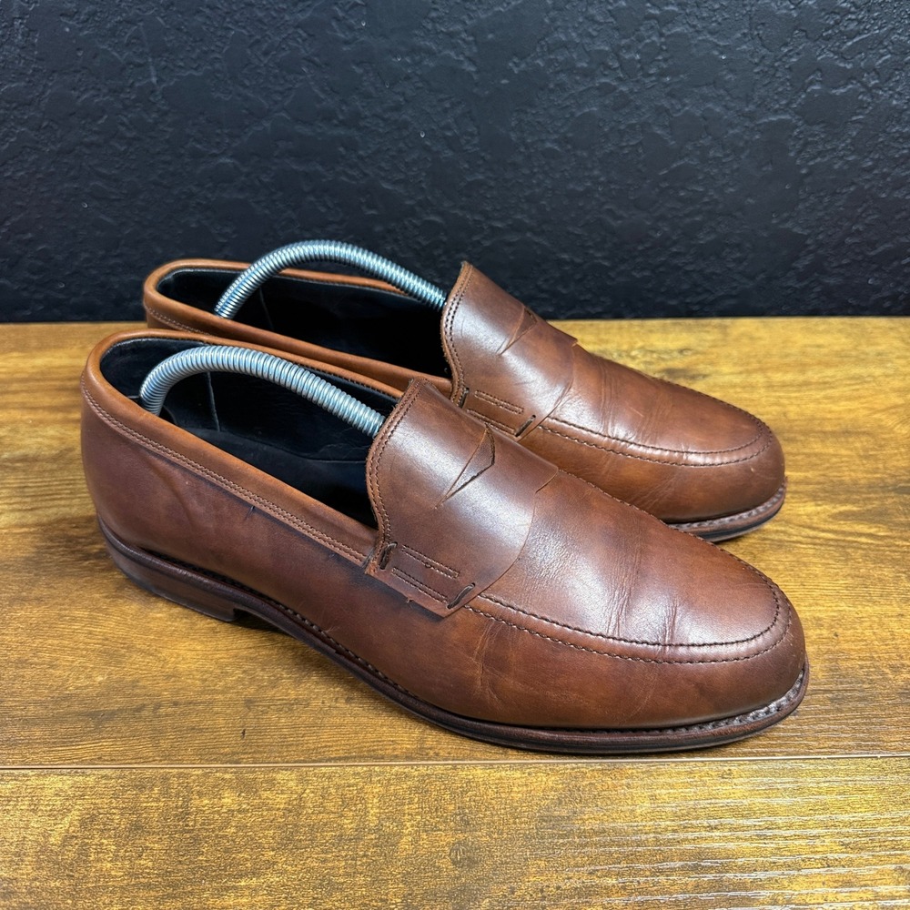Allen Edmonds Wooster Street 2289 Brown Leather Penny Loafers Mens 9
